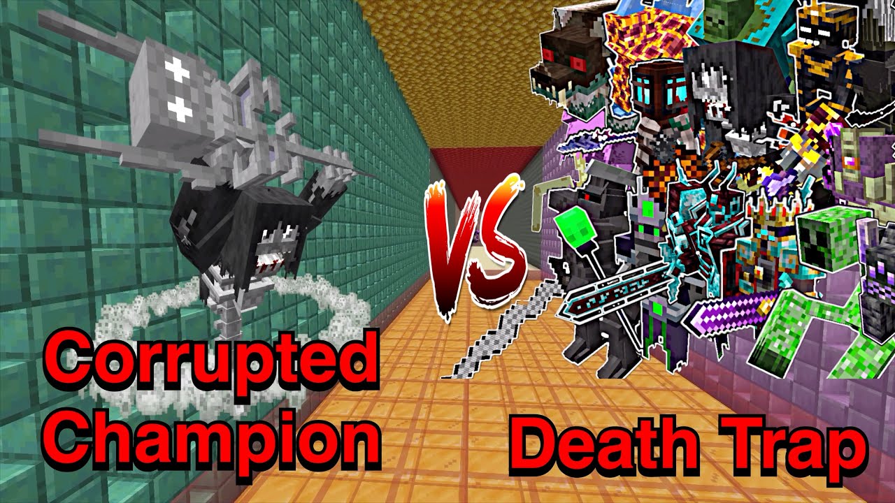 Minecraft |Mobs Battle |Corrupted Champion (Graveyard) VS Death Trap
