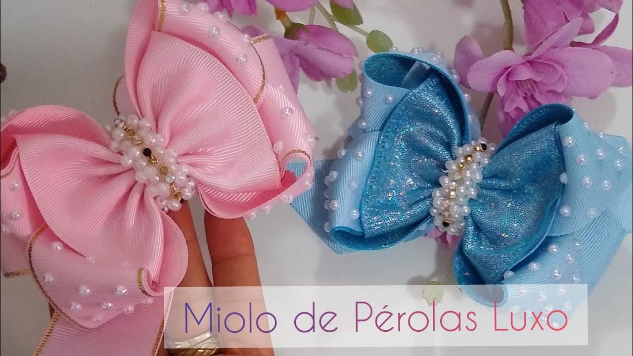 Aprenda Fazer Miolo de Pérolas Luxo + Laço Amora Fácil ❤️