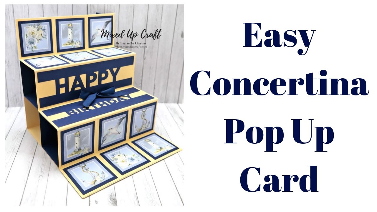Easy Concertina Pop Up Card
