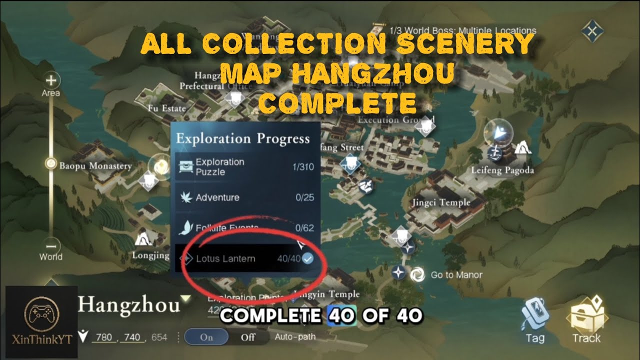 SWORD OF JUSTICE - Collection All Scenery Map Hangzhou COMPLETE [GUIDE]