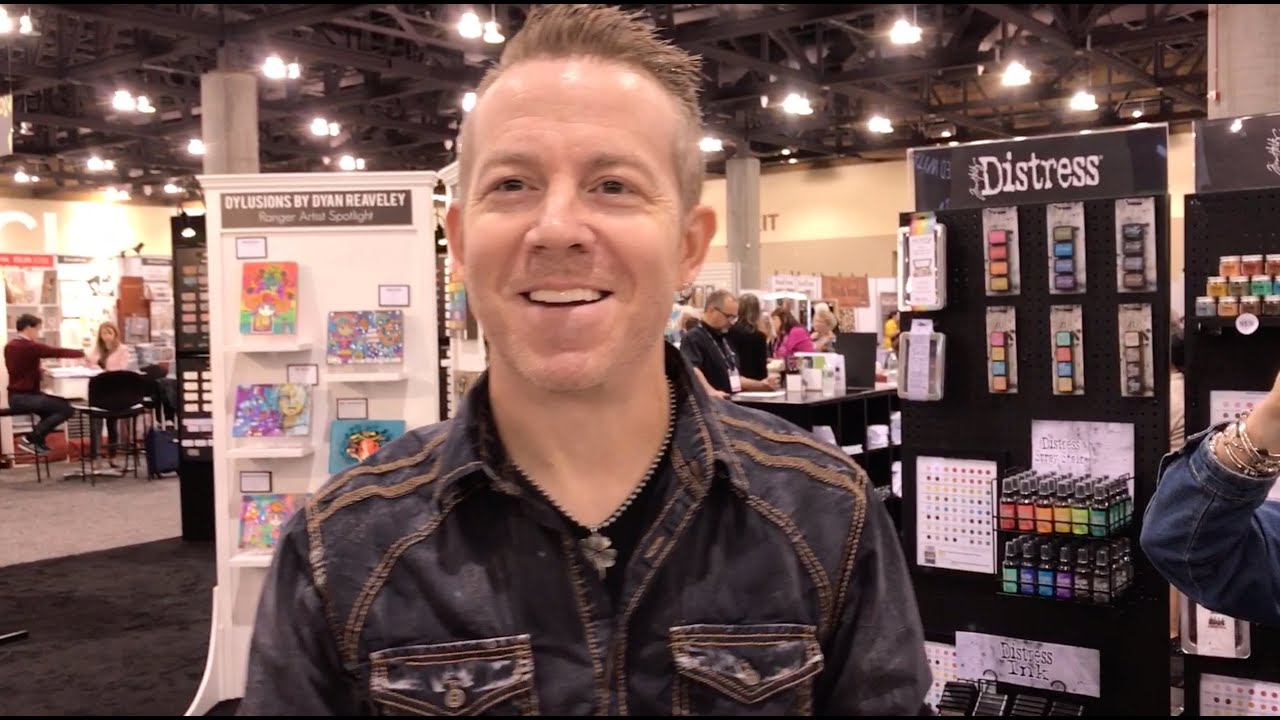Tim Holtz demonstrates Alcohol Inks with the Alloys - Creativation 2020