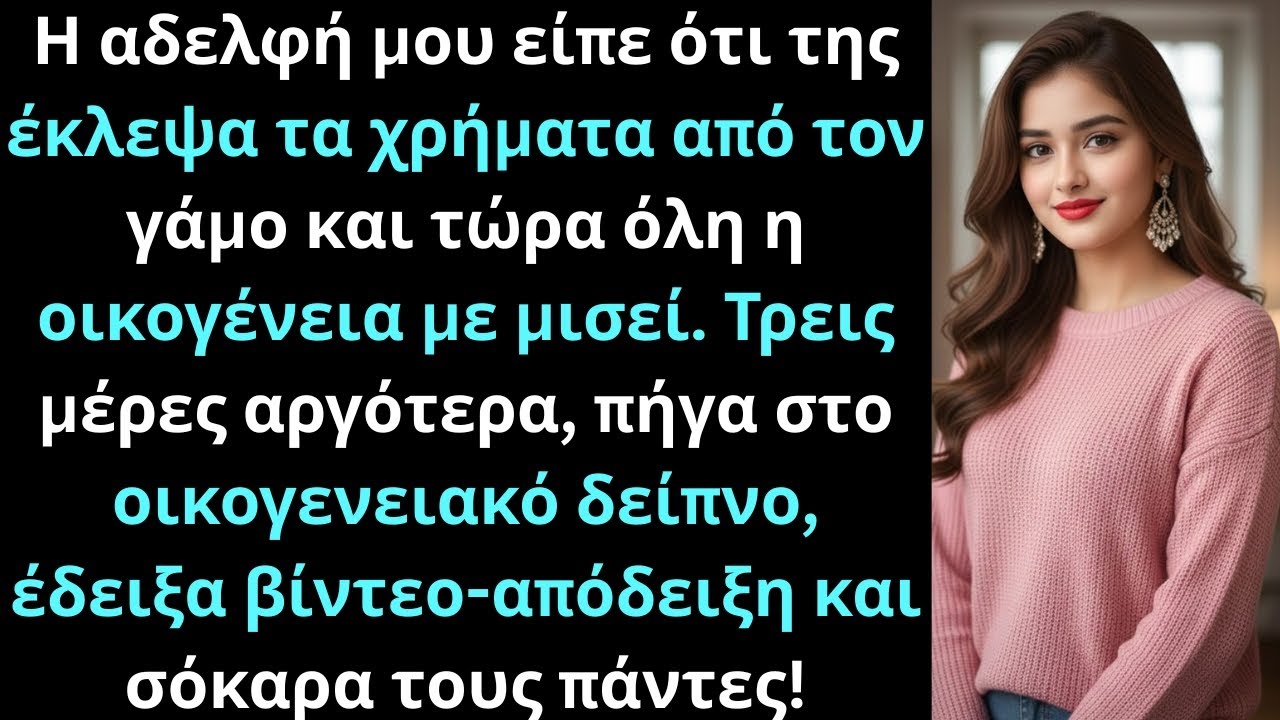 Η αδελφή μου με κατηγόρησε για κλοπή γαμήλιων χρημάτων και όλη η οικογένεια με μίσησε