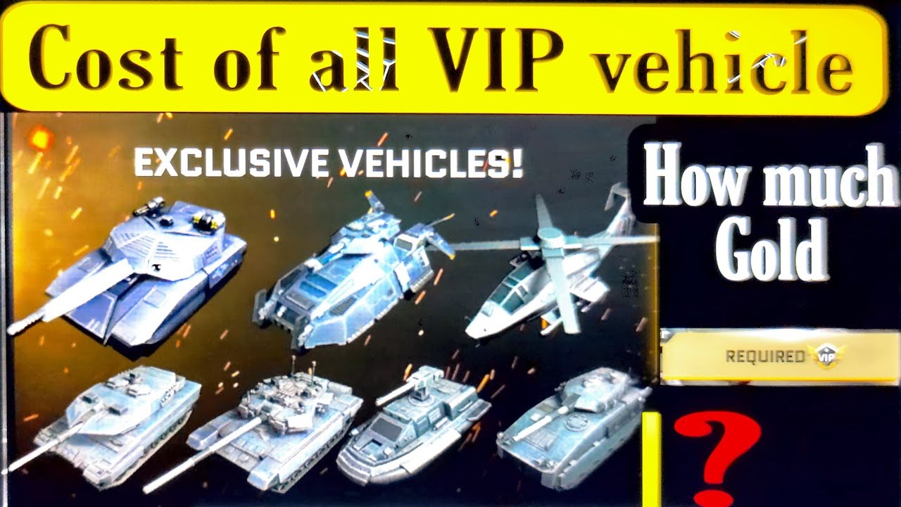 Cost of all VIP vehicle in MWA 🔥 Massive warfare aftermath