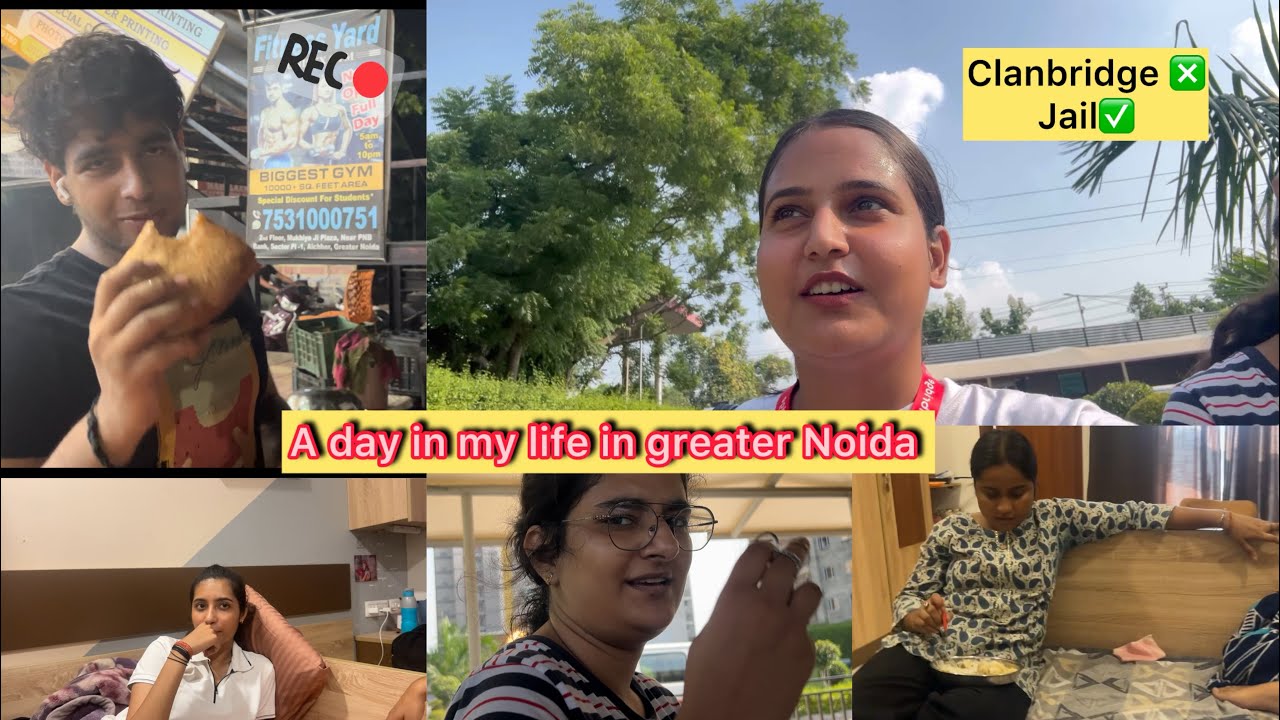 A day in my life in greater Noida | | visiting Clanbridge hostel | | 🤷🏼‍♂️