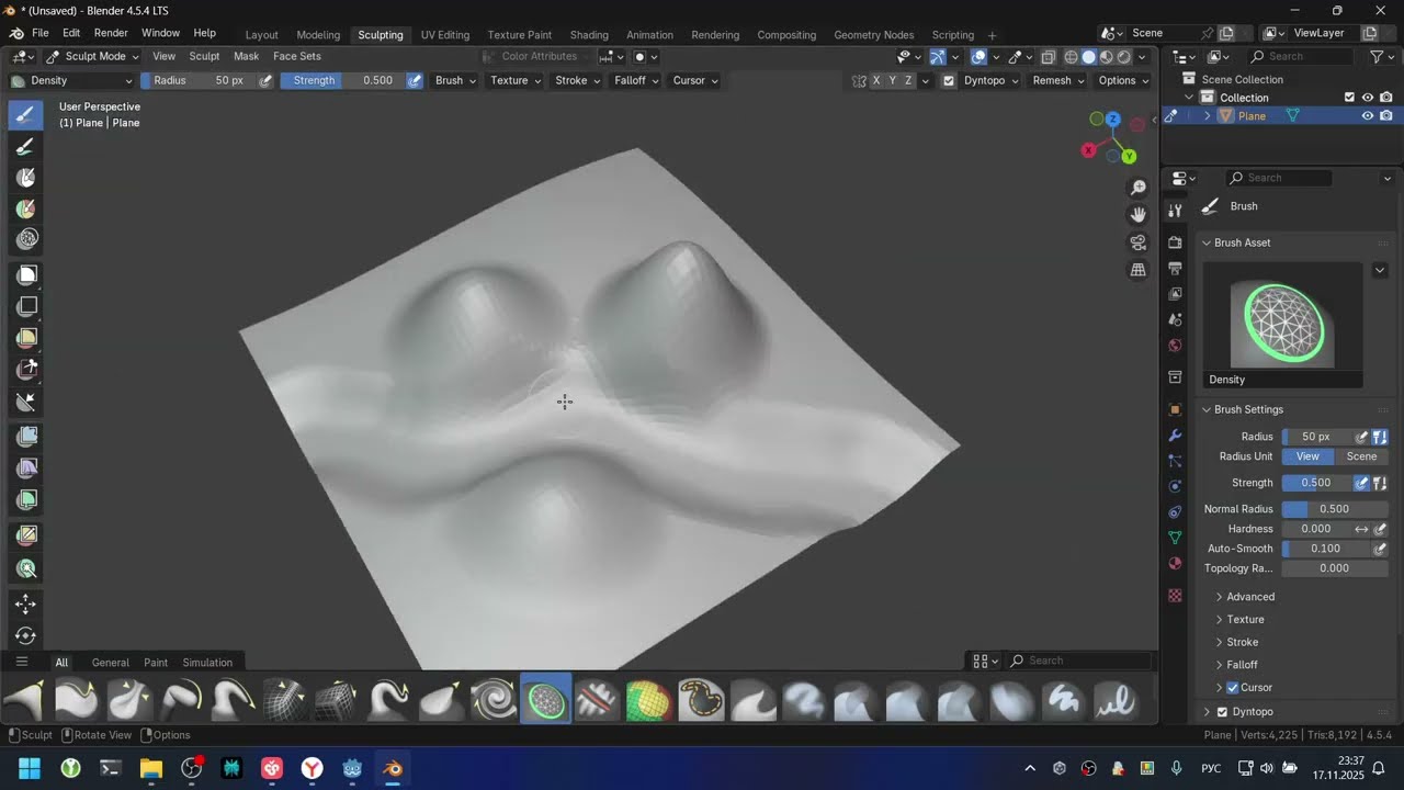 Создание детализированного 3D ландшафта в Blender часть 1