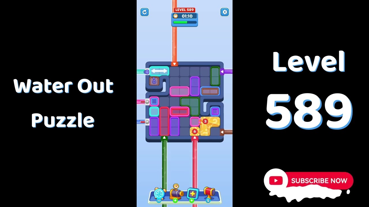 Water Out Puzzle Level 589 Walkthrough 💧 | Step-by-Step Solution | SolutionGuruji