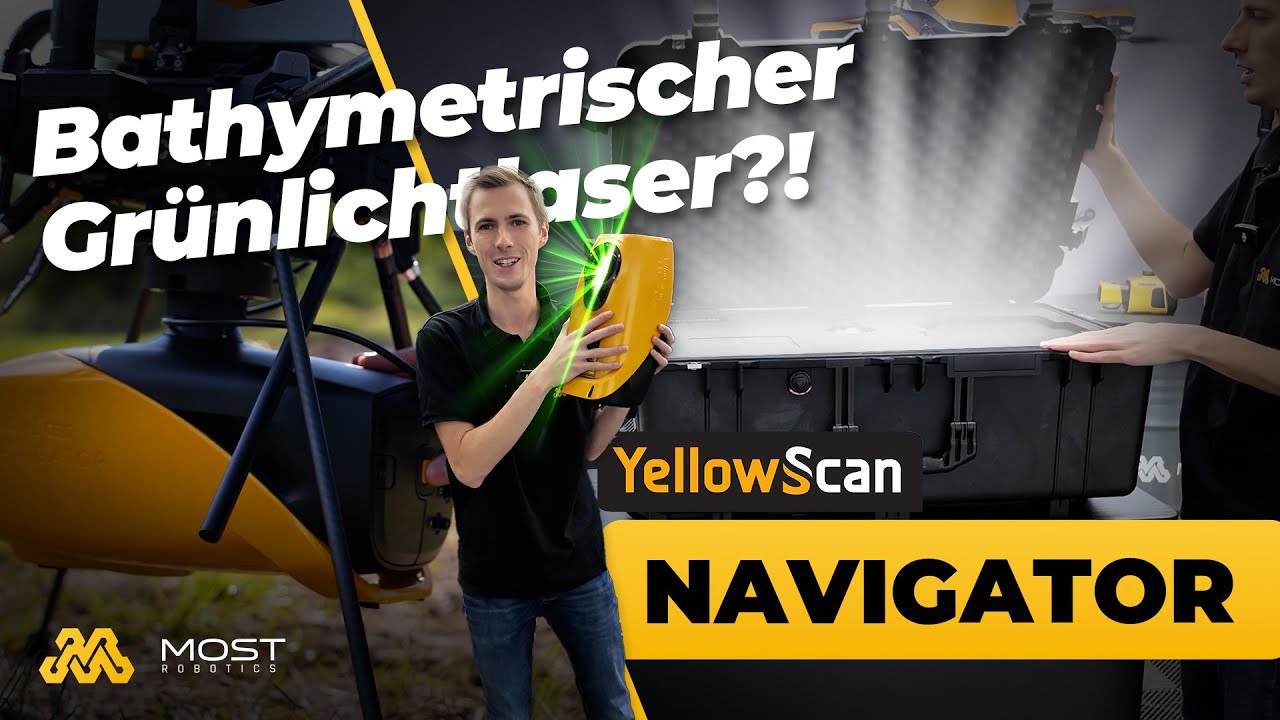 Bathymetrischer Grünlichtlaser erklärt: Der YellowScan NAVIGATOR