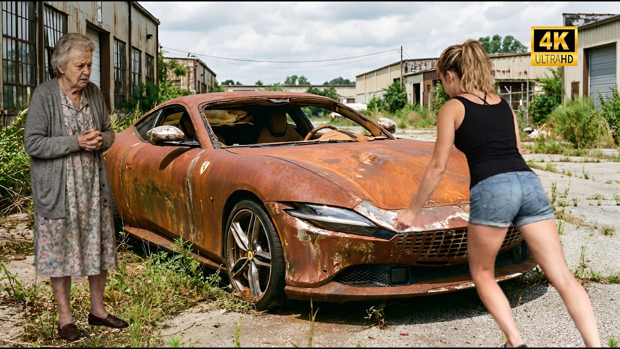 I Bought a $1,000 Hurricane Damaged Ferrari Roma - Full Restoration to Showroom Perfection #asmr