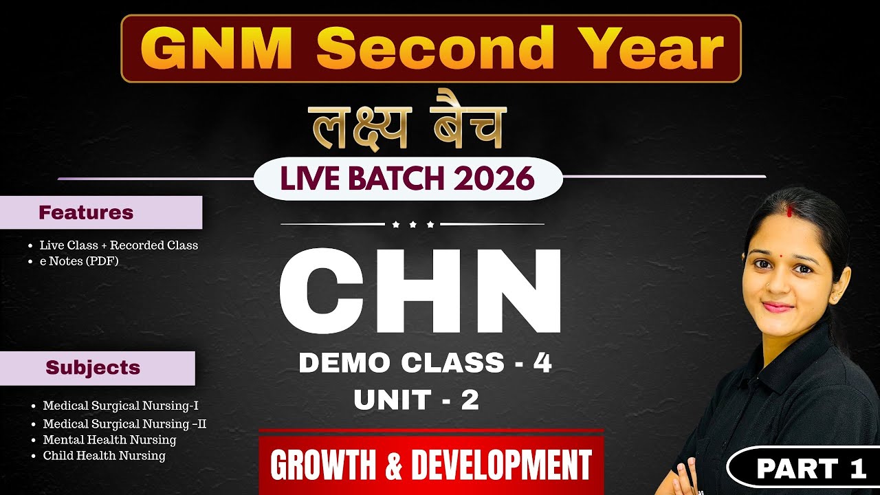 4. GNM 2nd Year CHN introduction of pediatric nursing gnm 2nd year | child health nursing Unit 1 gnm