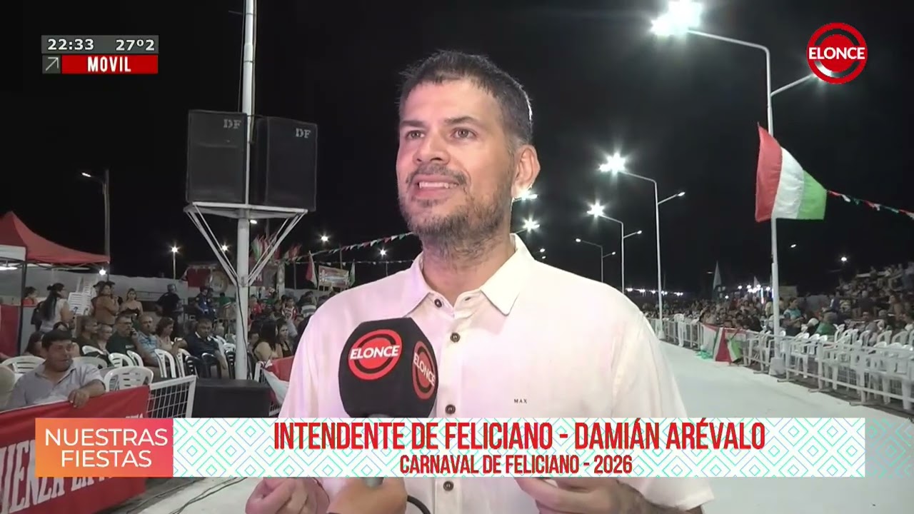 Carnaval de Feliciano 2026 - Intendente de Feliciano Damián Arévalo