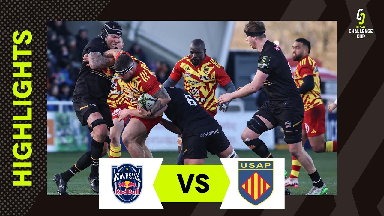 Non-Stop Action in an Unforgettable Rugby Clash | Newcastle Red Bulls v USAP | EPCR Challenge