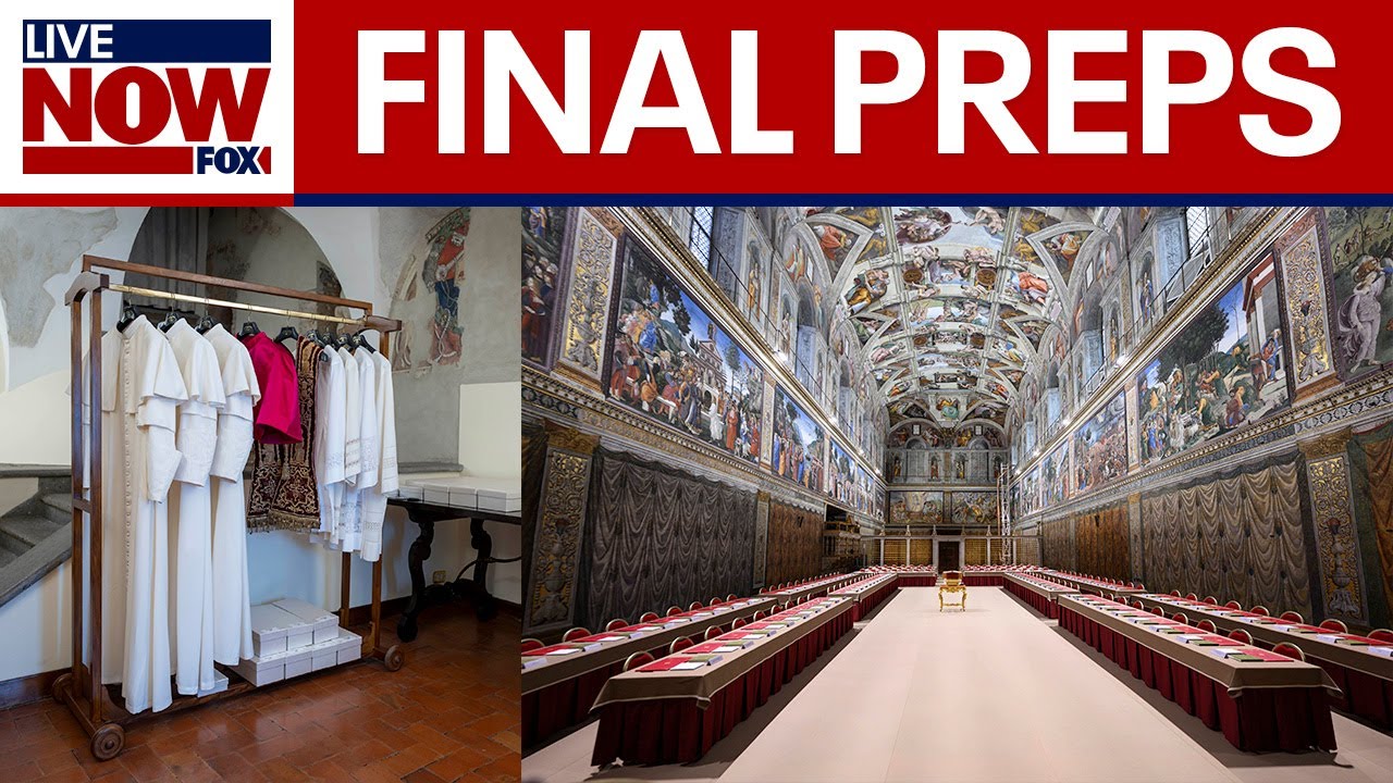 Conclave watch: Final preps made inside Sistine Chapel to elect pope | LiveNOW from FOX