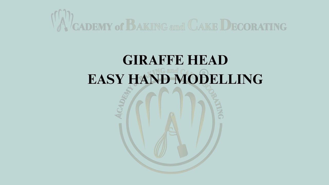 Giraffe cake topper made easy
