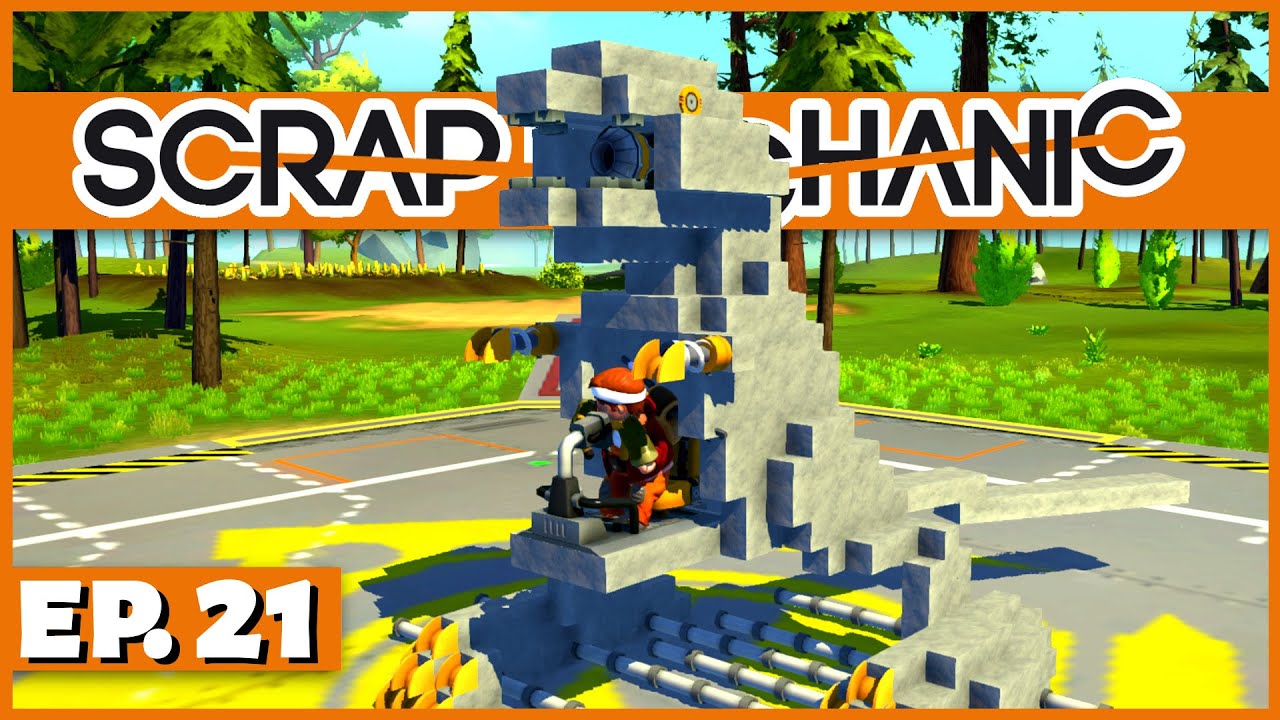 Scrap Mechanic - Ep. 21 - Scraposaurus Rex Dinosaur! - Let's Play Scrap Mechanic Gameplay