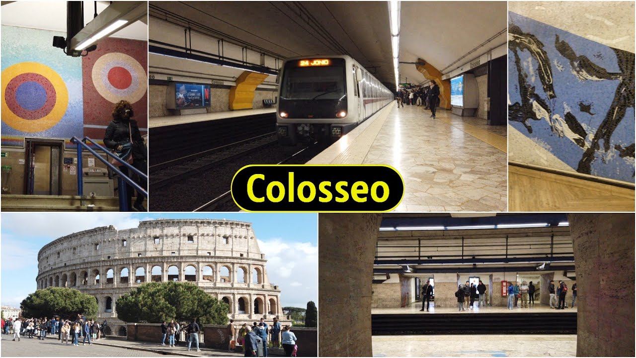 Metro Station Colosseo - Rome 🇮🇹 - Walkthrough 🚶