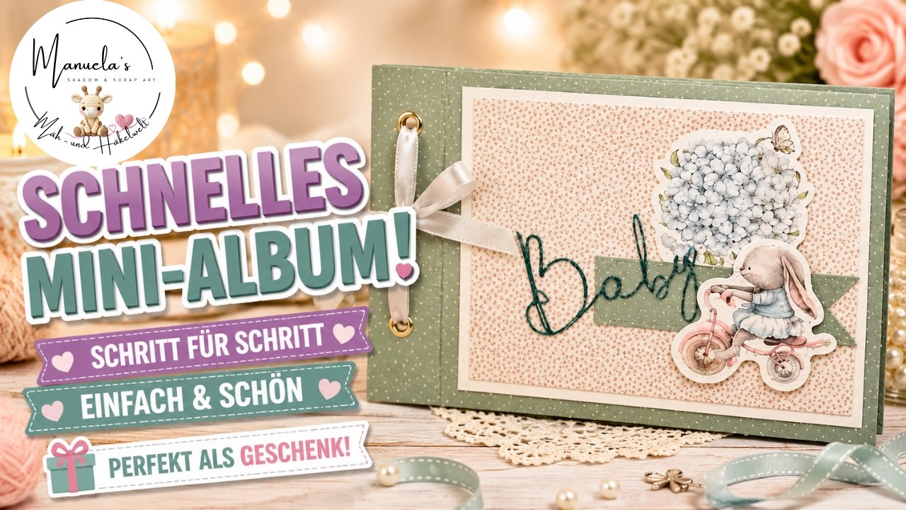 Mini Album basteln für Anfänger  Schnell & einfach  21x15 cm DIY Geschenk