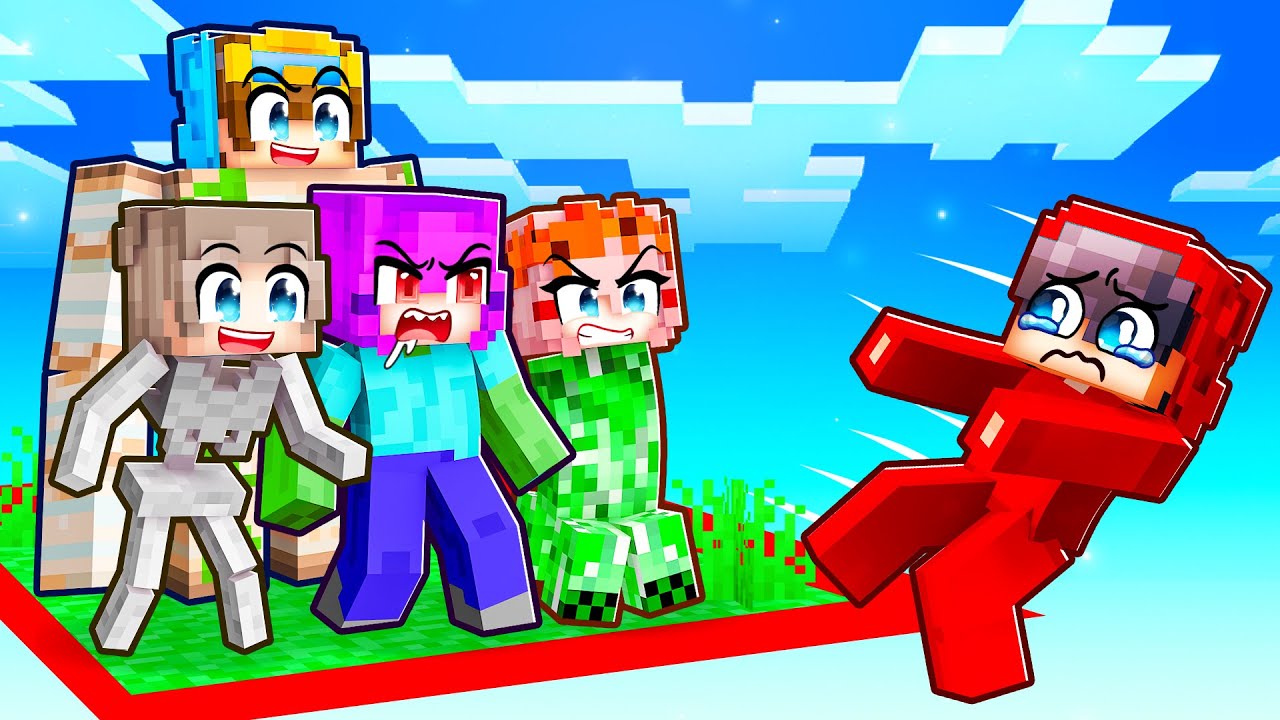 Minecraft but We’re MOBS Stuck on ONE CHUNK!