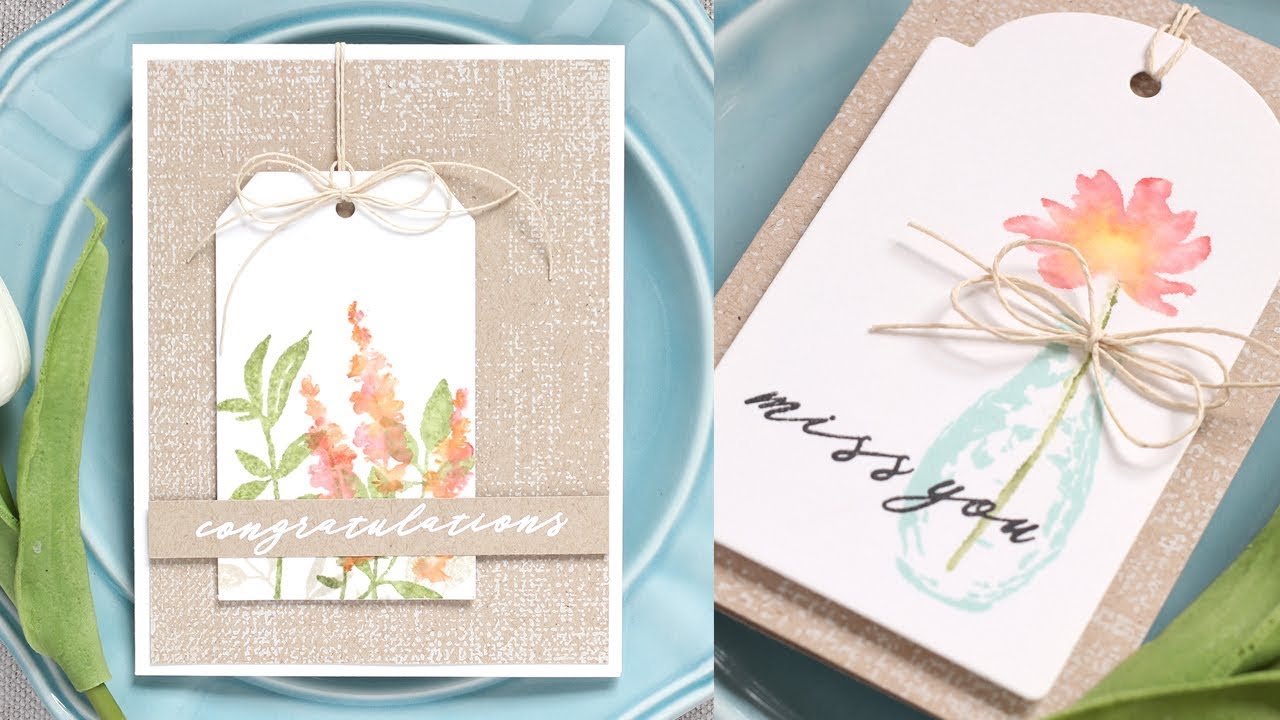 Distress Markers and Altenew Garden Silhouette Stamps with Shari Carroll