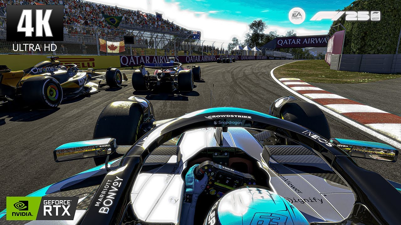 George Russell | Mercedes W16 | Full 100% Canadian GP Race | F1 25 Cockpit View Gameplay