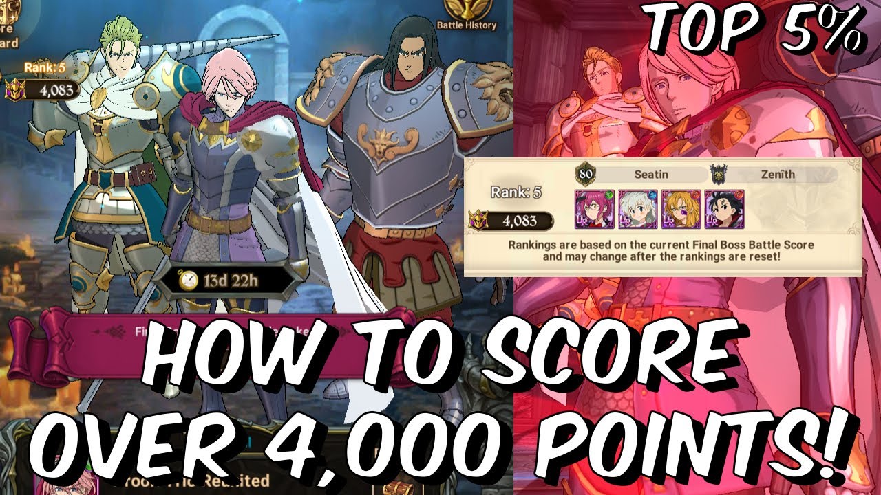 How To Score Over 4,000 Points on Final Boss Trio of Troublemakers- Seven Deadly Sins: Grand Cross
