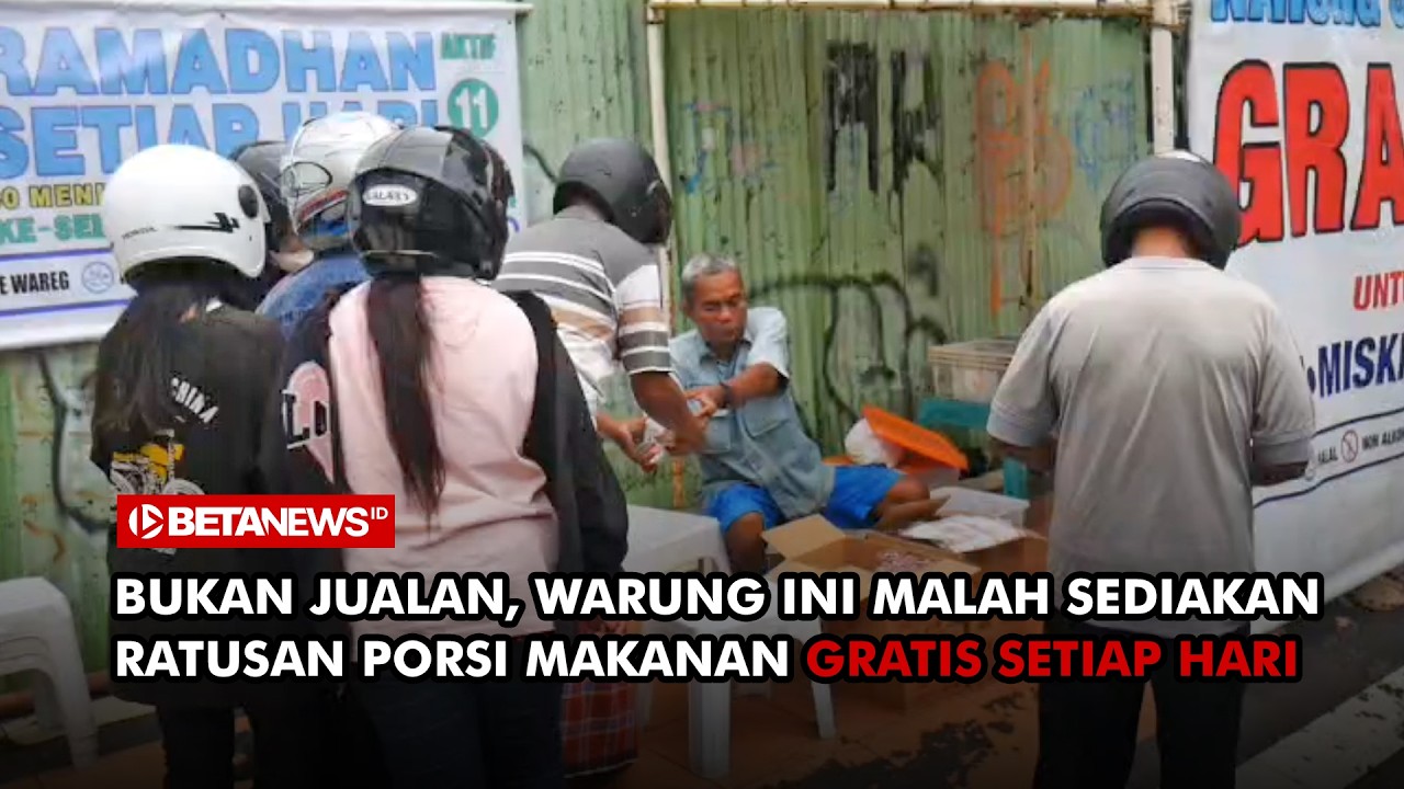 Mengenal Warung yang Sediakan Ratusan Porsi Makan Gratis Tanpa Syarat