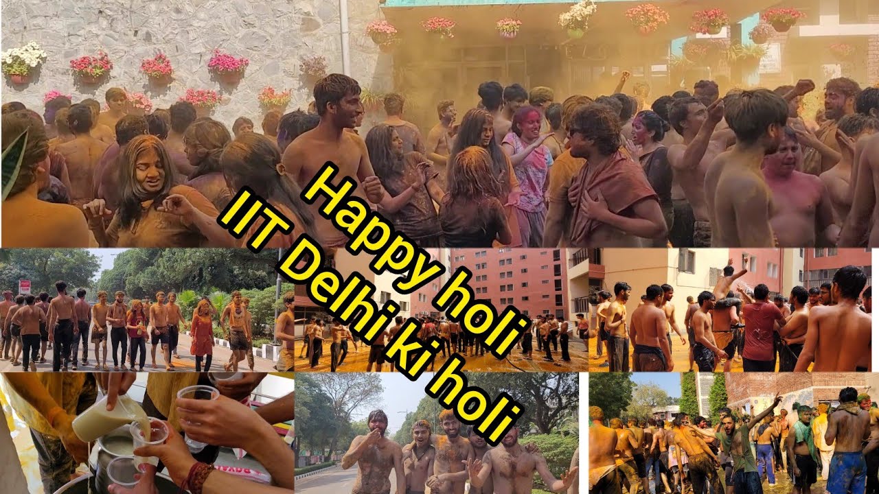Holi celebration at IITD campus|IIT Delhi ki Holi|#iitbombay#iitguwahati#iitd#holi#enjoy