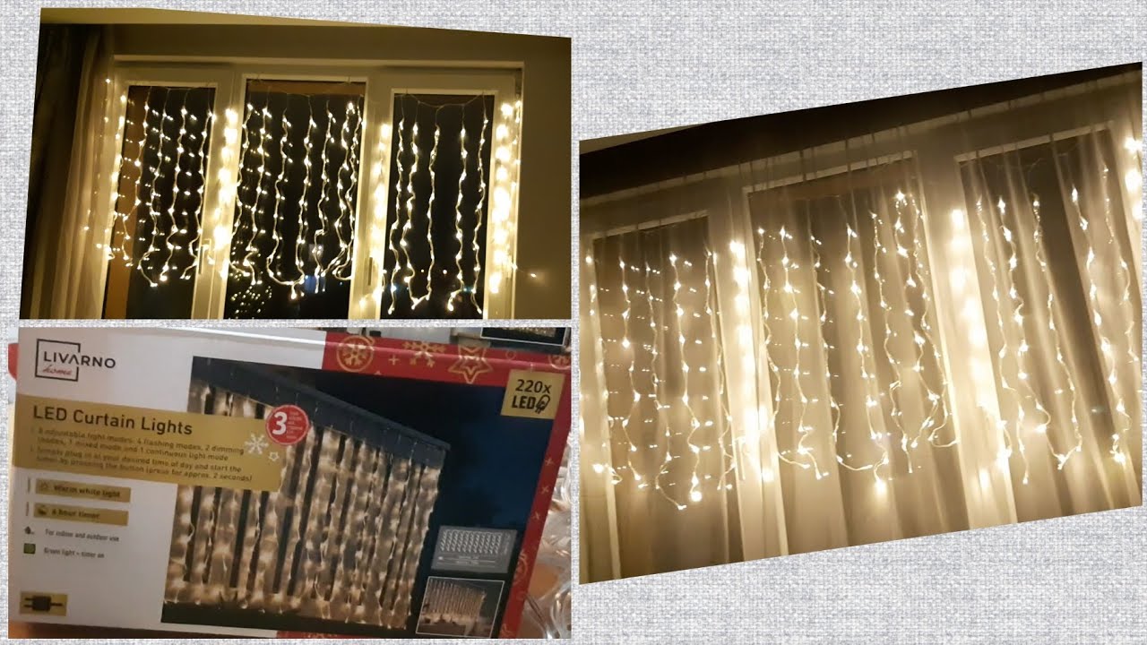 Светодиодная занавеска LIDL Christmas Lights