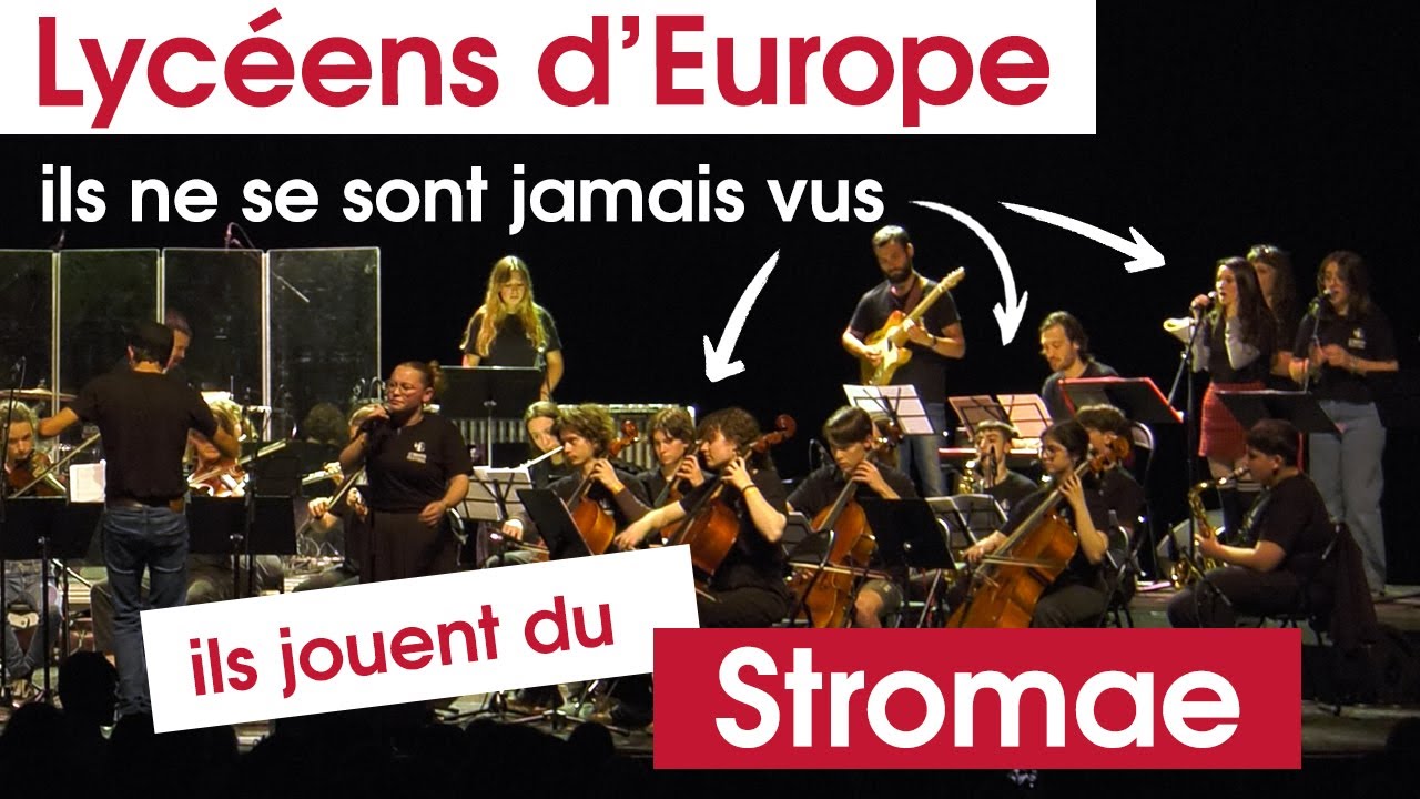 Ces lycéens viennent de partout en Europe pour jouer du Stromae !