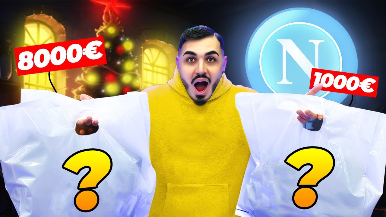 🤑 HO SPESO 1000€ in uno STORE del NAPOLI! 💙 Shopping di NATALE...🎄🎁