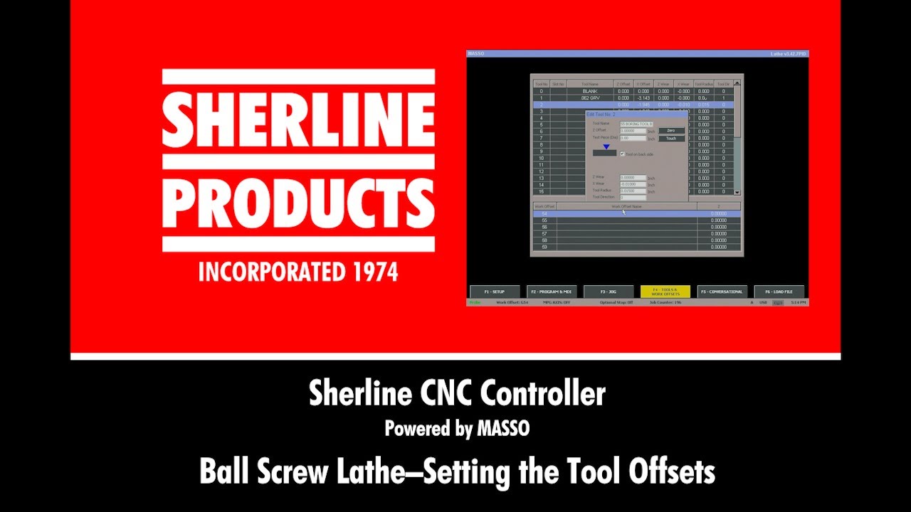 Ball Screw Lathe Setting the Tool Offsets