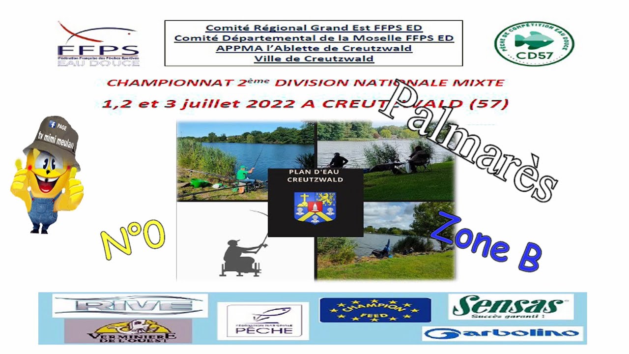 N°0 Palmarès du Championnat 2ème division Nationale (B) mixte 2022