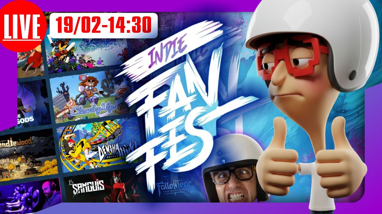 🎮🚨 AO VIVO - HOJE - 14:30 -  Indie Fan Fest  | February 2026 #indiefanfest