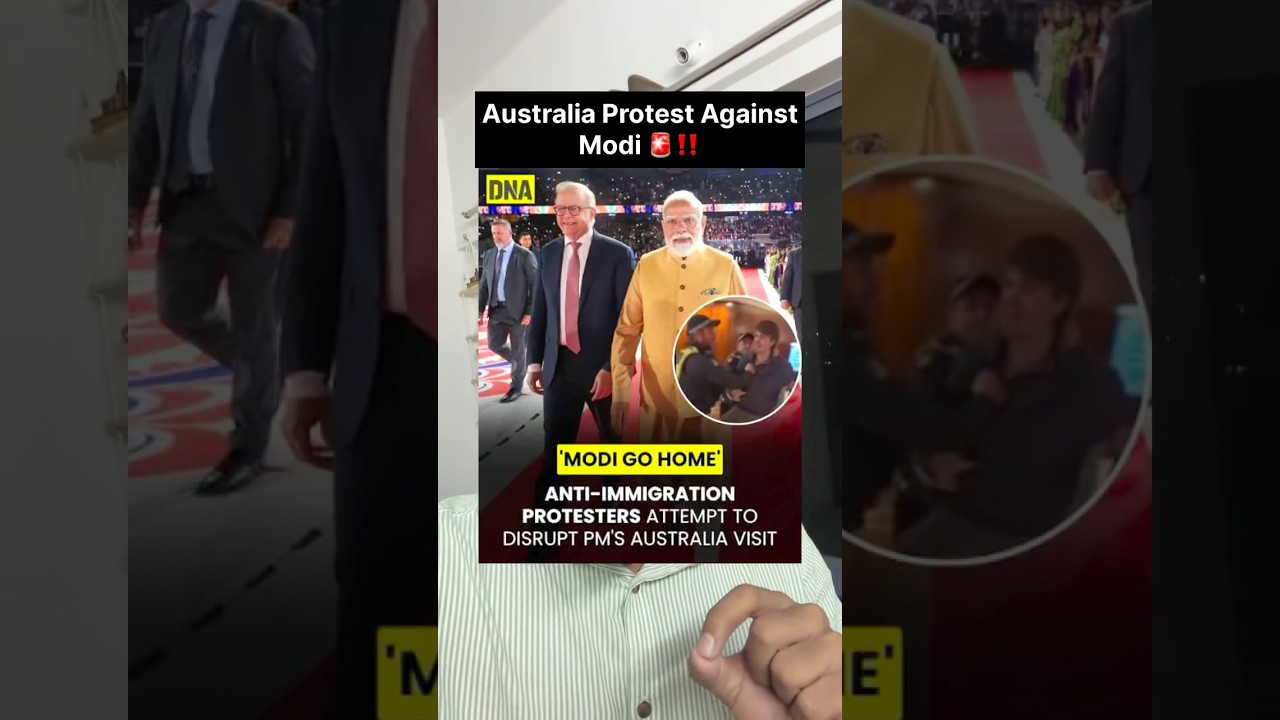 PM Modi's Australia visit! Australians protest with 