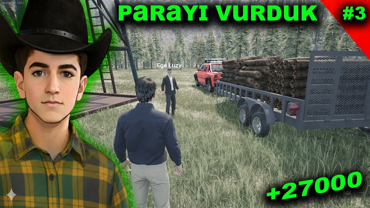 ORMANLARIN İÇİNDEN GEÇTİK || PARAYI VURDUK || RANCH SİMULATÖR