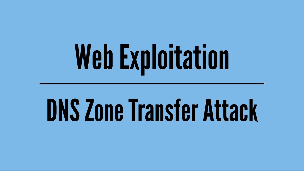 DNS Zone Transfer Attacks