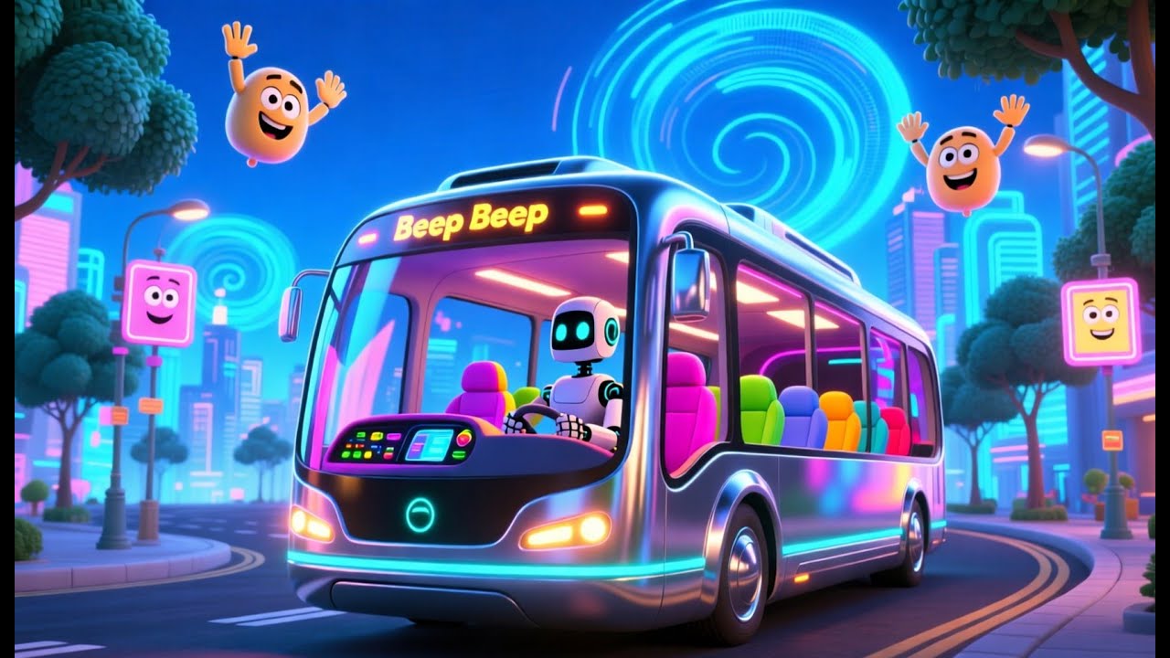 Beep Beep Bus Adventure 🚌 | Fun Action Song for Kids | Sing Along