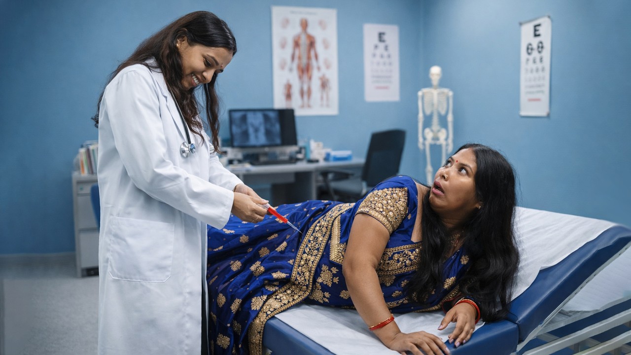 Doctor ne injection lagadia || Doctor Patient Sui Wala Injection #viralinjection #injectionvideo