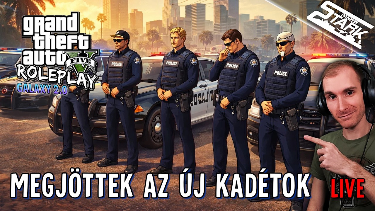 Megjöttek Az Új Kadétok! - GTA 5 RolePlay #47 - Stark Galaxy2.0
