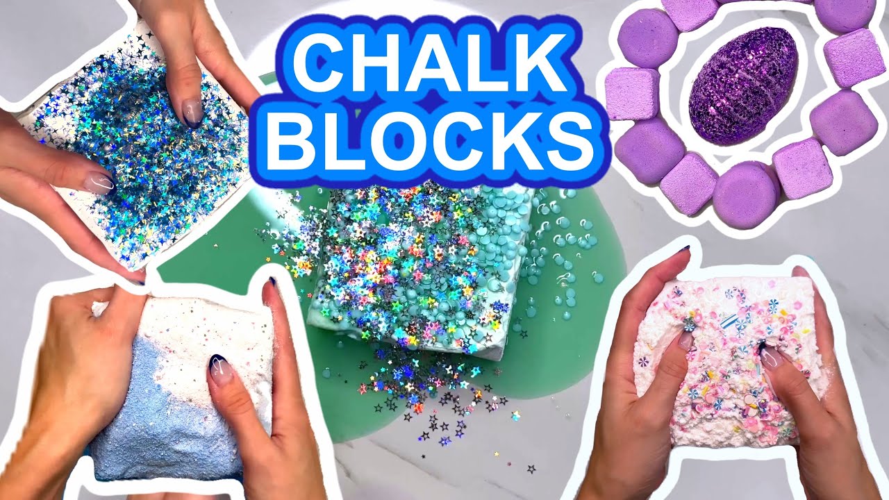 6 JUMBO UNPOLISHED CHALK BLOCKS | SUPER DUSTY REFORMED GYM CHALK