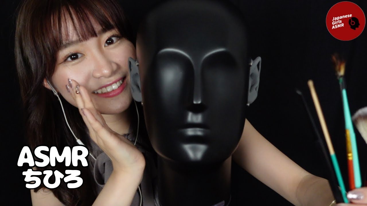 【@chihiroasmr】両耳違う耳かきで耳掃除&オノマトペタッピング(鼓膜無し) / earpick,tapping【ASMR】