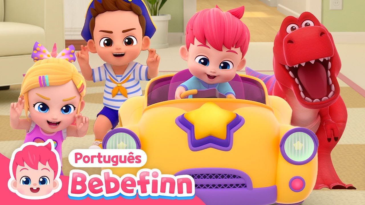 🚗 Carrinho dos Bebefinn e T-Rex | Festa Junina | +Completo |Bebefinn em Português-Canções Infantis
