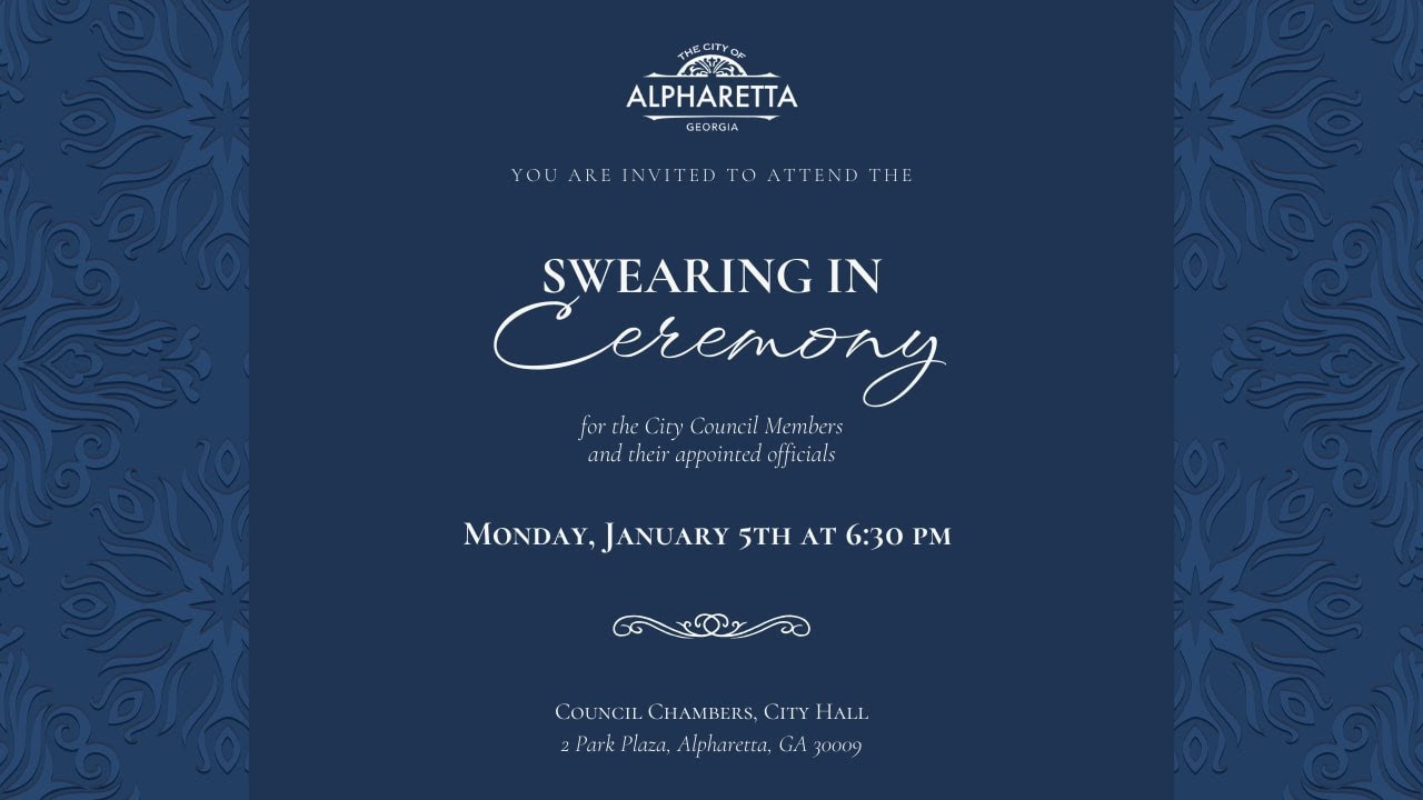 2026 Alpharetta City Council Swearing In Ceremony