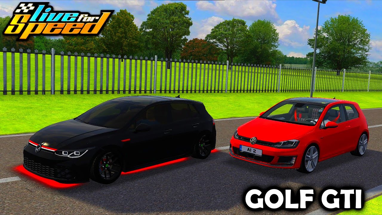 GOLF GTI e GOLF com NEON no LFS kkkkkkkkk | 