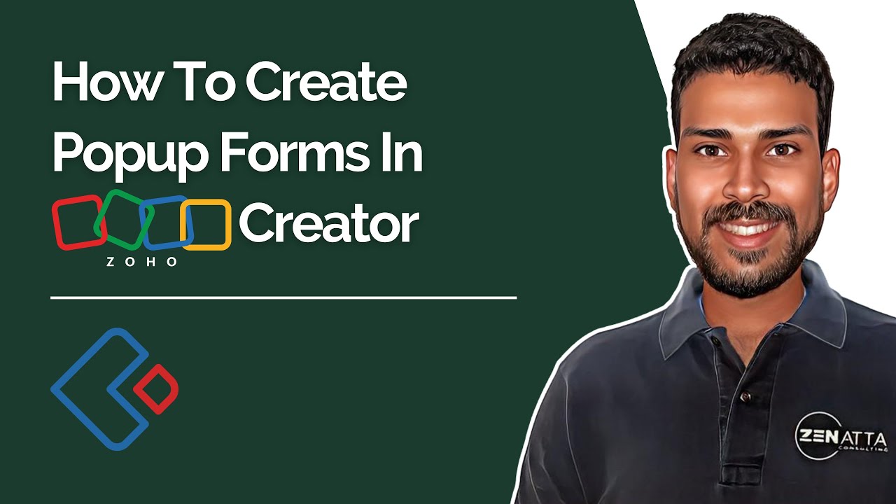 Как создавать всплывающие формы в Zoho Creator