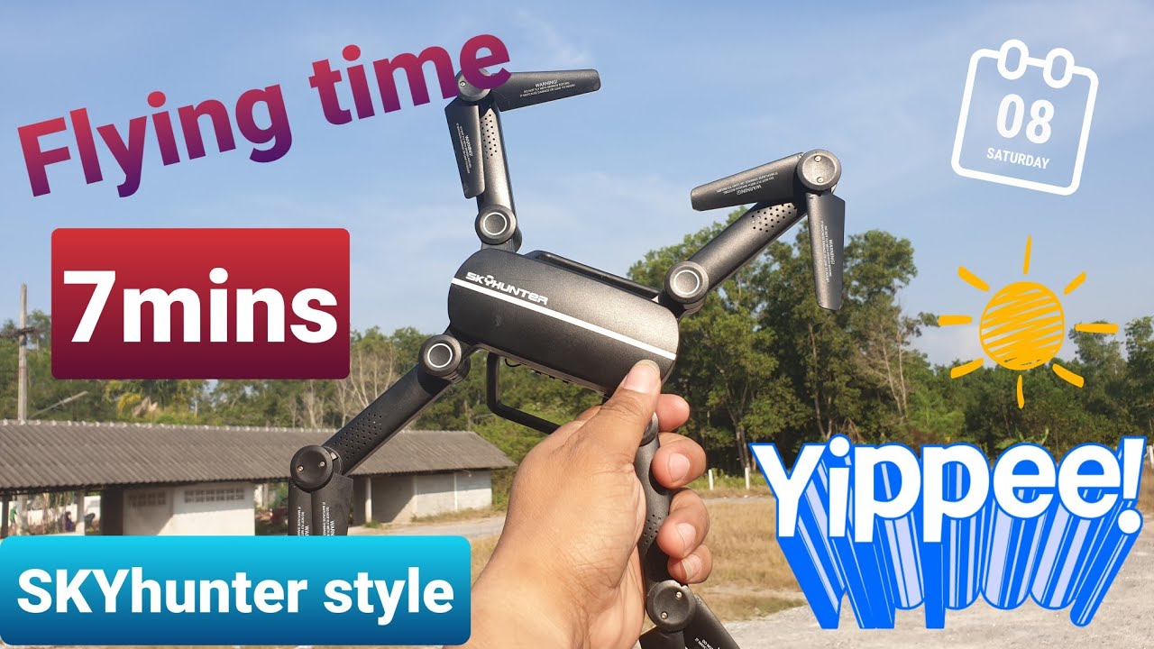 Jie star SKYhunter X8 .Perfect weather to fly this drone.. Got 7 mins flight time.