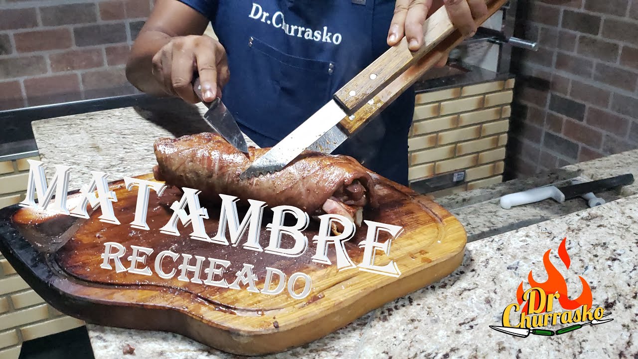 Matambre Recheado com linguiça e bacon.