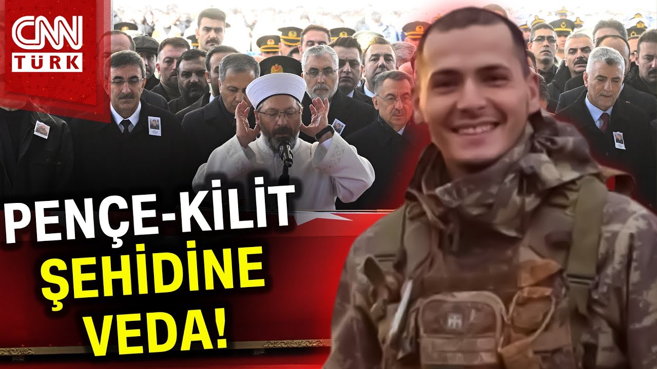 Pençe-Kilit Şehidi Teğmen Eril Alperen Emir'e veda! #Haber