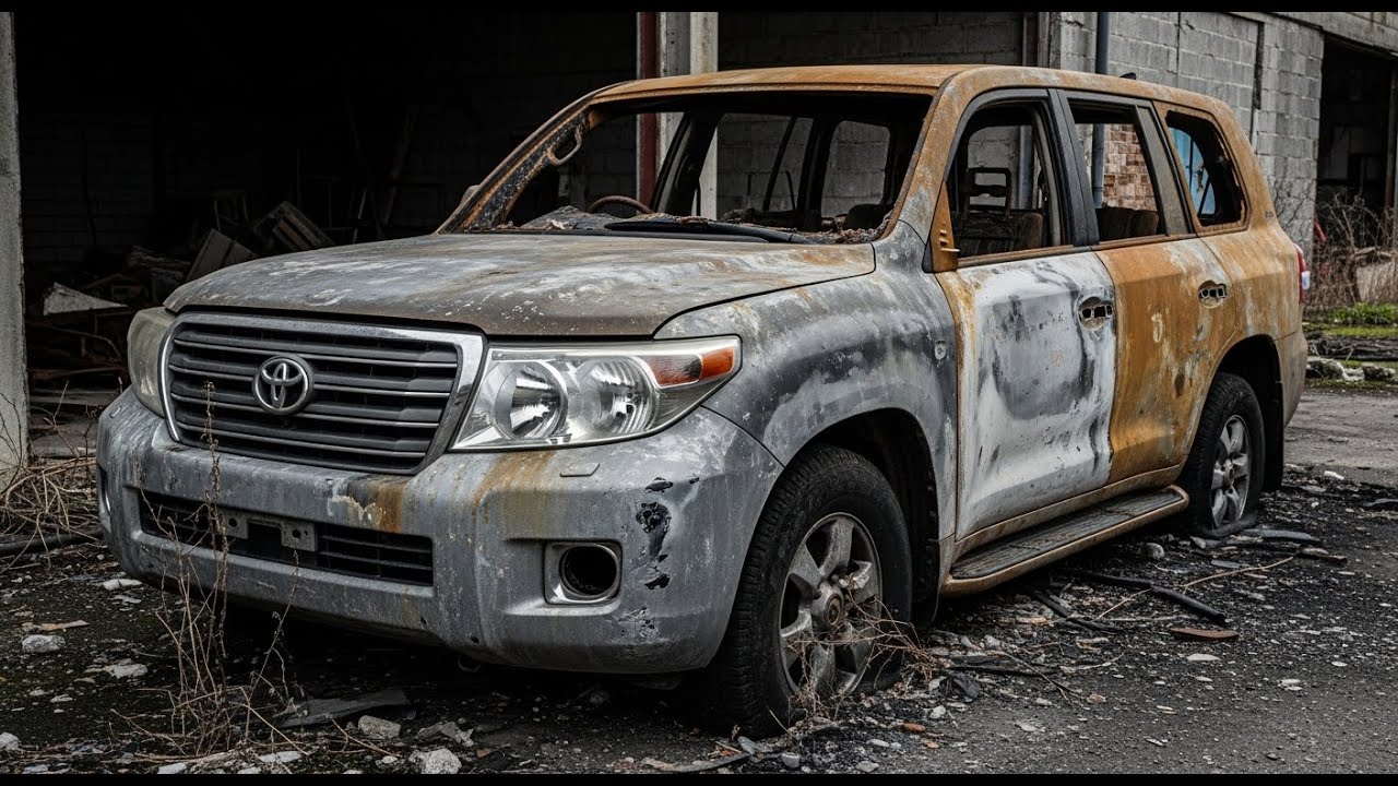 ASMR Car Restoration! Full Restoration 2012 Toyota Land Cruiser from burnt and abandoned