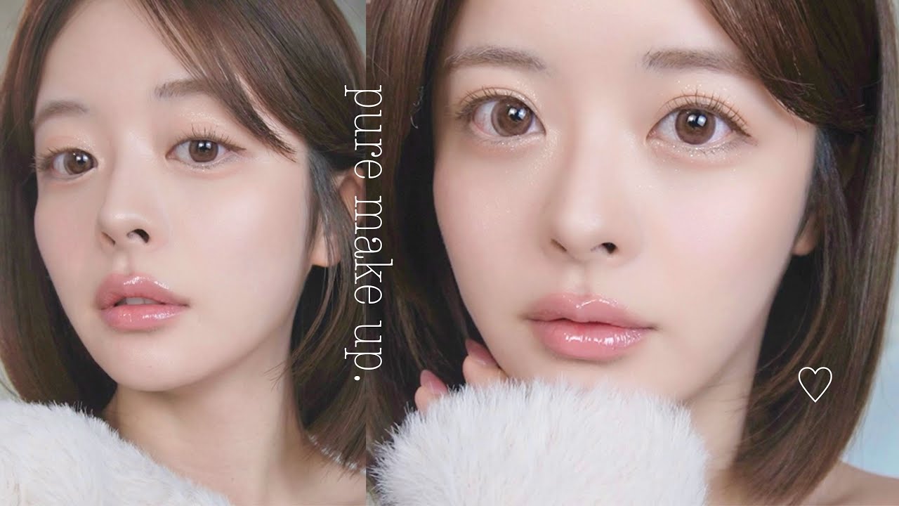 🫧清楚メイク🤍究極のナチュラルメイク。ピュア顔で爆盛れな好印象𝙈𝘼𝙆𝙀 𝙐𝙋🤍+.•