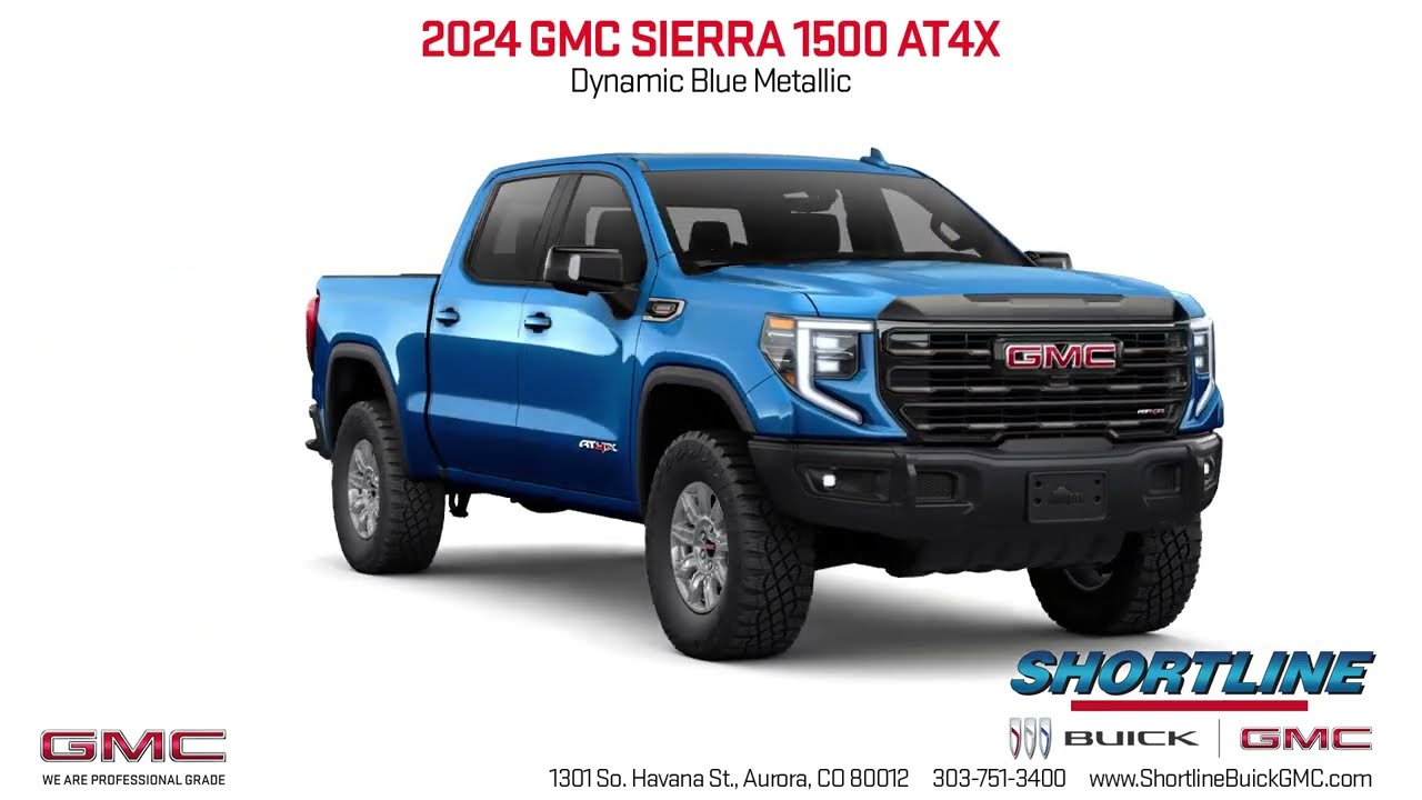 2024 GMC Sierra 1500 AT4X 360 Color Palette - Shortline GMC